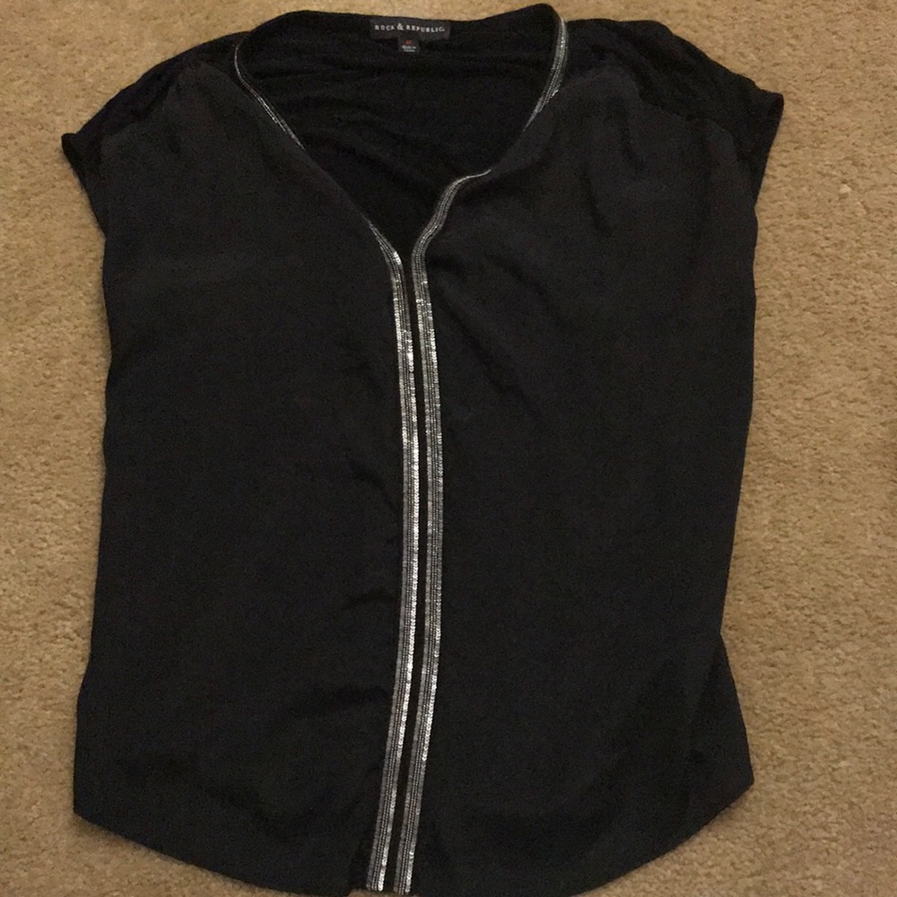 Fun sequined black shirt